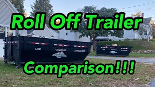 Roll Off Trailer COMPARISON  Texas Pride vs PJ vs Nedland vs MaxxD [upl. by Cleasta]