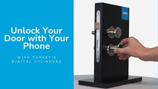 Unlock Your Door with Your Phone With Tapkeys Digital Cylinders [upl. by Salbu384]