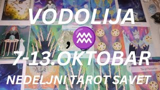 VODOLIJA ♒ Sudbinski susret u ljubavi ✨💞 NEDELJNI TAROT SAVET 713OKTOBAR [upl. by Althee345]