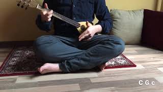 Single course baglamas finger pluckingstrumming  C G c tuning [upl. by Eux]