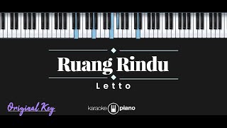 Ruang Rindu  Letto KARAOKE PIANO  ORIGINAL KEY [upl. by Erfert92]