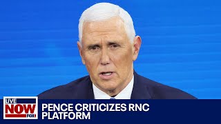 BREAKING Pence denounces RNC platform changes  LiveNOW from FOX [upl. by Anneuq]