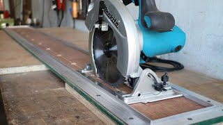 Make A Circular Saw Guide Track  DIY Cutting Guide For Circular Saw [upl. by Noakes]