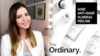 The Ordinary  Acne Antiidade Olheiras e Peeling  Carol Ramos [upl. by Idolem958]