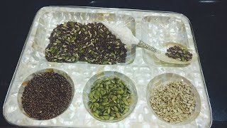 Alsi Khaane ka Sahi tareeka or Alsi k faide  Alsi seeds with sunflower and pumpkin seeds [upl. by Pergrim]