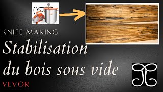 Stabilisation du bois sous vide avec de lhuile de lin VEVOR  Wood stabilizing linseed oil [upl. by Jandy66]