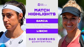 Caroline Garcia vs Sabine Lisicki  2022 Bad Homburg Quarterfinal  WTA Match Highlights [upl. by Floro]