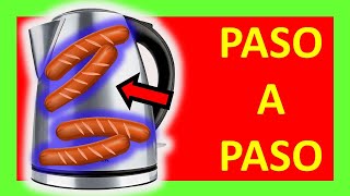 SE PUEDE HACER SALCHICHAS EN PAVA ELECTRICACOMO HACER SALCHICHAS EN PAVA ELECTRICA vienesas 🫖🌭 [upl. by Reinar]