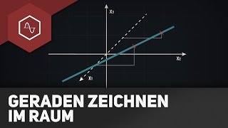 Geraden zeichnen im Raum [upl. by Herson]