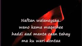 Somali Lyrics Song Dadka ha iska weyneyn By Nuur Eebe [upl. by Elena509]