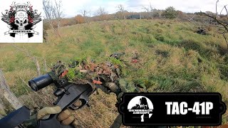 Ghillie Sniper Defence at Airsoft Plantation Tac41 amp Cyma MP5k [upl. by Eittod]