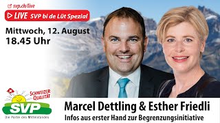 SVP bi de Lüt Spezial mit Marcel Dettling und Esther Friedli [upl. by Adalai]