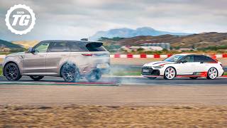 Range Rover Sport SV vs Audi RS6 GT Track Battle [upl. by Anialahs15]