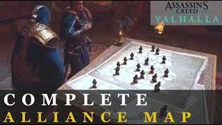 Complete Alliance Map What It Looks Like  80 Hours Playtime  Assassins Creed Valhalla [upl. by Akimihs781]