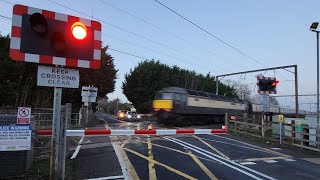 Waterbeach Level Crossing Cambridgeshire FT Northern Belle Class 57 [upl. by Amelina355]