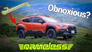 Nameless Axle Back  Subaru Crosstrek Wilderness Install amp Sound Check [upl. by Marquita]