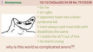 Anon Makes Down Syndrome Kid Cry  4Chan Greentext Stories [upl. by Oigimer]