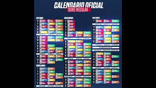 CALENDARIO LIDOM 20242025 Serie Regular [upl. by Mendive]