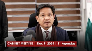 CABINET MEETING  DEC 9 2024  11 Agendas [upl. by Ritchie]