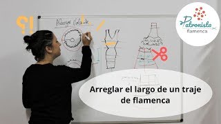 Arreglar el largo de un traje de flamenca [upl. by Ayamat783]