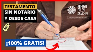 📌 ¿CÓMO HACER UN TESTAMENTO EN CASA VÁLIDO Y SIN NOTARIO  TESTAMENTO OLÓGRAFO EN PERÚ [upl. by Kinsley]