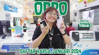 UPDATE  DAFTAR HARGA OPPO JANUARI 2024 [upl. by Lav]