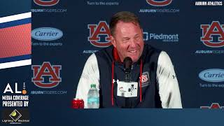 Hugh Freeze previews Auburns matchup with Vanderbilt amp rematch with QB Diego Pavia [upl. by Rhianon]