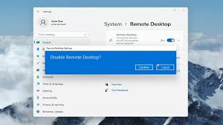 How to Disable Remote Desktop Connections in Windows 11 Tutorial [upl. by Yunick94]