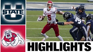 Fresno State vs Utah State Highlights I College Football Week 7  2023 College Football [upl. by Ensign]