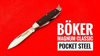 Böker Magnum Classic Pocket Steel  recenzja [upl. by Jeanine]