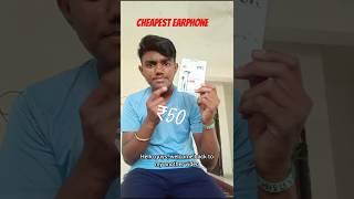 Cheapest Earphone Under ₹50 only viralshort trending tech [upl. by Nahtad]