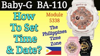 Casio BabyG Setting  Philippines Time Zone 🇵🇭  How To Set A BabyG Watch [upl. by Pfosi]