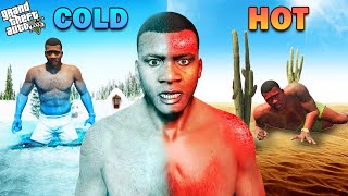 GTA 5  Franklin Shinchan amp Pinchan Survive Ultimate Hot And Cold Weather GTA 5 [upl. by Falzetta938]