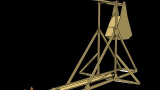 Como hacer Catapulta Trebuchet  formula física sencillo [upl. by Huskamp672]