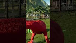 Blue Triceratops vs Red TRex shorts jurassicworld dinosaur [upl. by Ryle25]