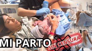 Mi parto Parto inducido SIN Epidural  labor and delivery vlog [upl. by Arrat]