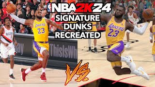 NBA Signature Moves Recreated In NBA 2K24 [upl. by Sevein]