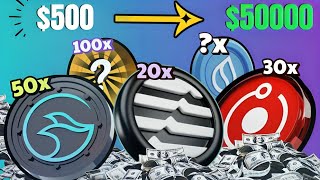 Top 4 altcoins for 100x gains  500 crypto portfolio  Best altcoins to buy now 100x crypto coins [upl. by Gitt]