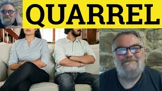 🔵 Quarrel Meaning  Quarrelsome Defined  Quarrel Examples  Essential GRE Vocabulary  Quarrel [upl. by Kalikow]