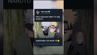 Only kakashi went to see naruto shorts anime naruto trending [upl. by Pollard]