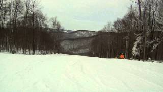 Cupp Run  Snowshoe WV Raw Footage  49mph [upl. by Htezil]