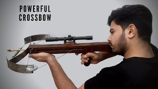 DIY crossbowHow to make a powerful crossbow with a simple method [upl. by Deste]