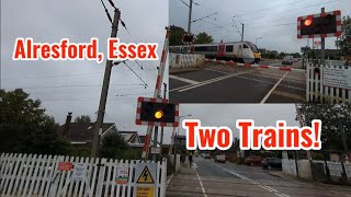 Alresford Station Road Level Crossing Essex [upl. by Arvo]