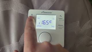 HOW TO USE the Worcester comfort rf2 thermostat newboilerblackpool [upl. by Silirama753]