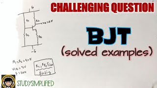 BJT transistor solved problems [upl. by Arayk]