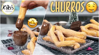 Wie auf dem Weihnachtsmarkt CHURROS mit Nutella oder Zimtzucker  Spekulatiusgewürz [upl. by Benoit]