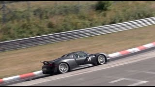 Porsche 918 Spyder tested hard on the Nürburgring Nordschleife Wicked 887 hp [upl. by Hayyifas138]