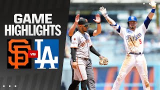 Giants vs Dodgers Game Highlights 72524  MLB Highlights [upl. by Hamilton618]