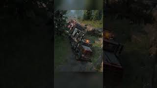 Transporting Coiled Tubing SemiTrailer to the Farm  Season 14  SnowRunner shorts gaming [upl. by Estevan927]