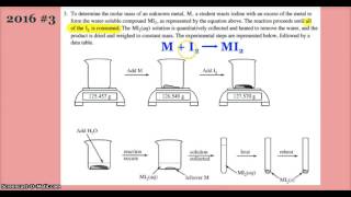 AP Chemistry Free Response Question 2016 3 [upl. by Gordan594]